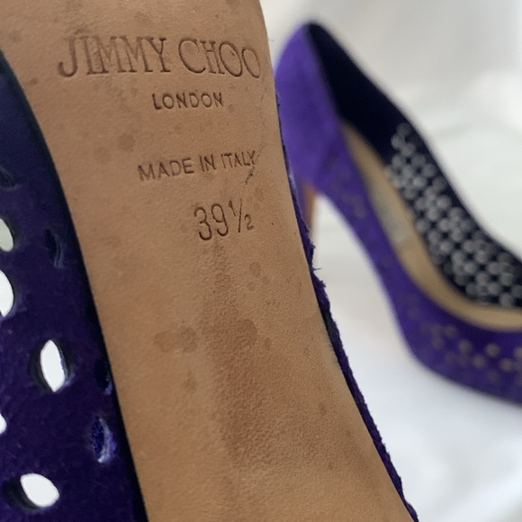 Rare ✨JIMMY CHOO Anouk 100 Perforated High Heel Pump - Picture 14 of 16